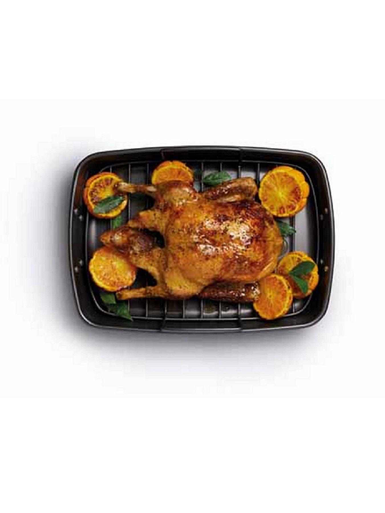 Image 2 of 3 of MasterClass Large Non-Stick Roasting Tray with Rack