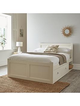 Product photograph of Very Home Geneva Bed Frame With Mattress Options Buy And Save - Bed Frame With Airsprung Memory Mattress from very.co.uk