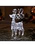  image of very-home-spun-acrylic-light-up-standing-reindeer-outdoor-christmas-decoration