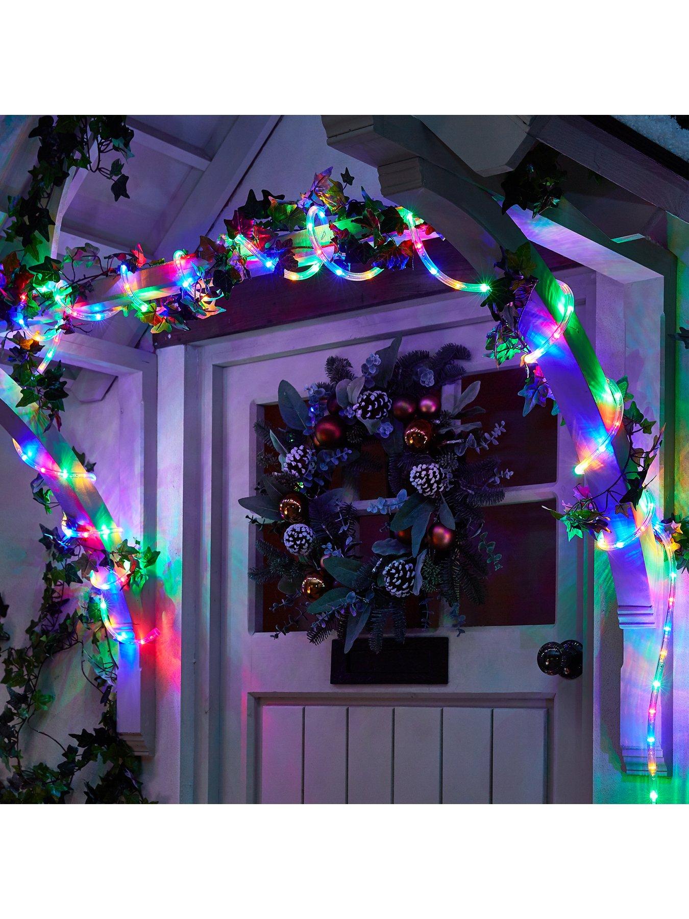 Outdoor christmas rope deals lights