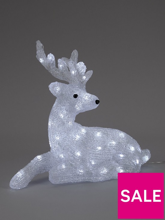 stillFront image of very-home-spun-acrylic-light-up-reindeer-with-antlers-outdoor-christmas-decoration