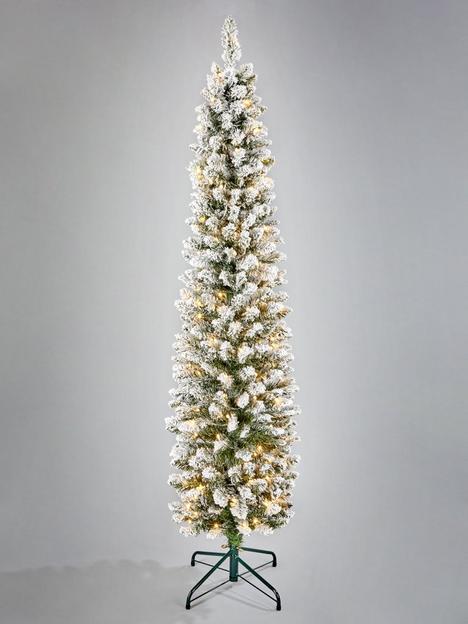 6ft-flocked-emperor-pre-lit-pencil-christmas-tree