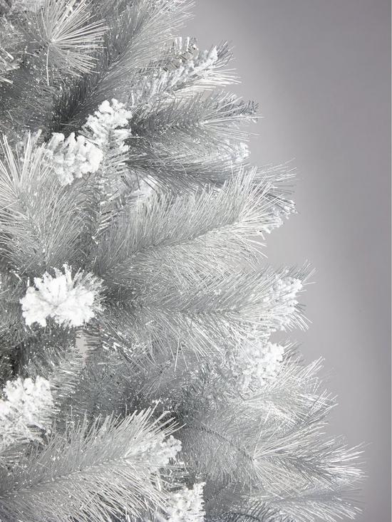 stillFront image of 6ft-silver-grey-sparkle-christmas-tree-with-frosted-tips