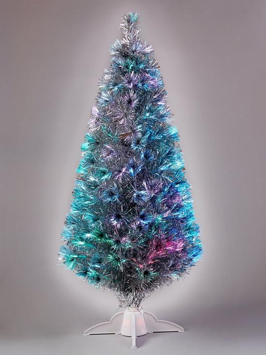 front image of 5ft-silver-fibre-optic-christmas-tree