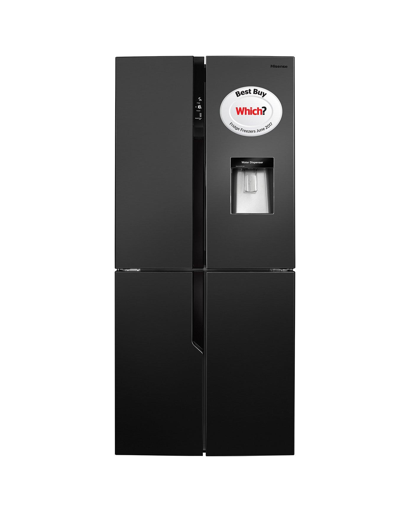 Hisense Rq560N4Wb1 79Cm Wide American Style Multi-Door Fridge Freezer With Water Dispenser – Black