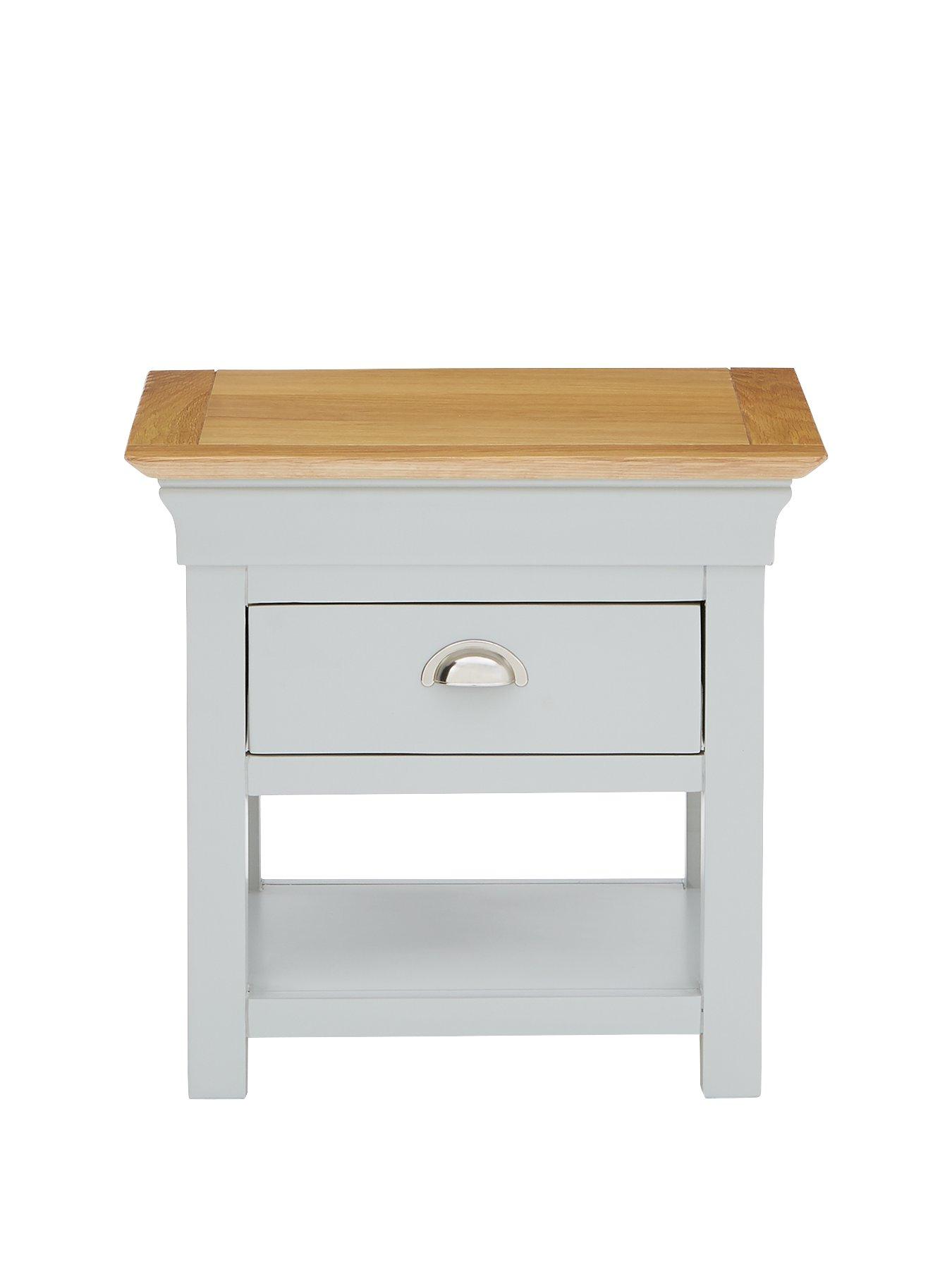 Seattle Ready Assembled Storage Lamp Table very.co.uk