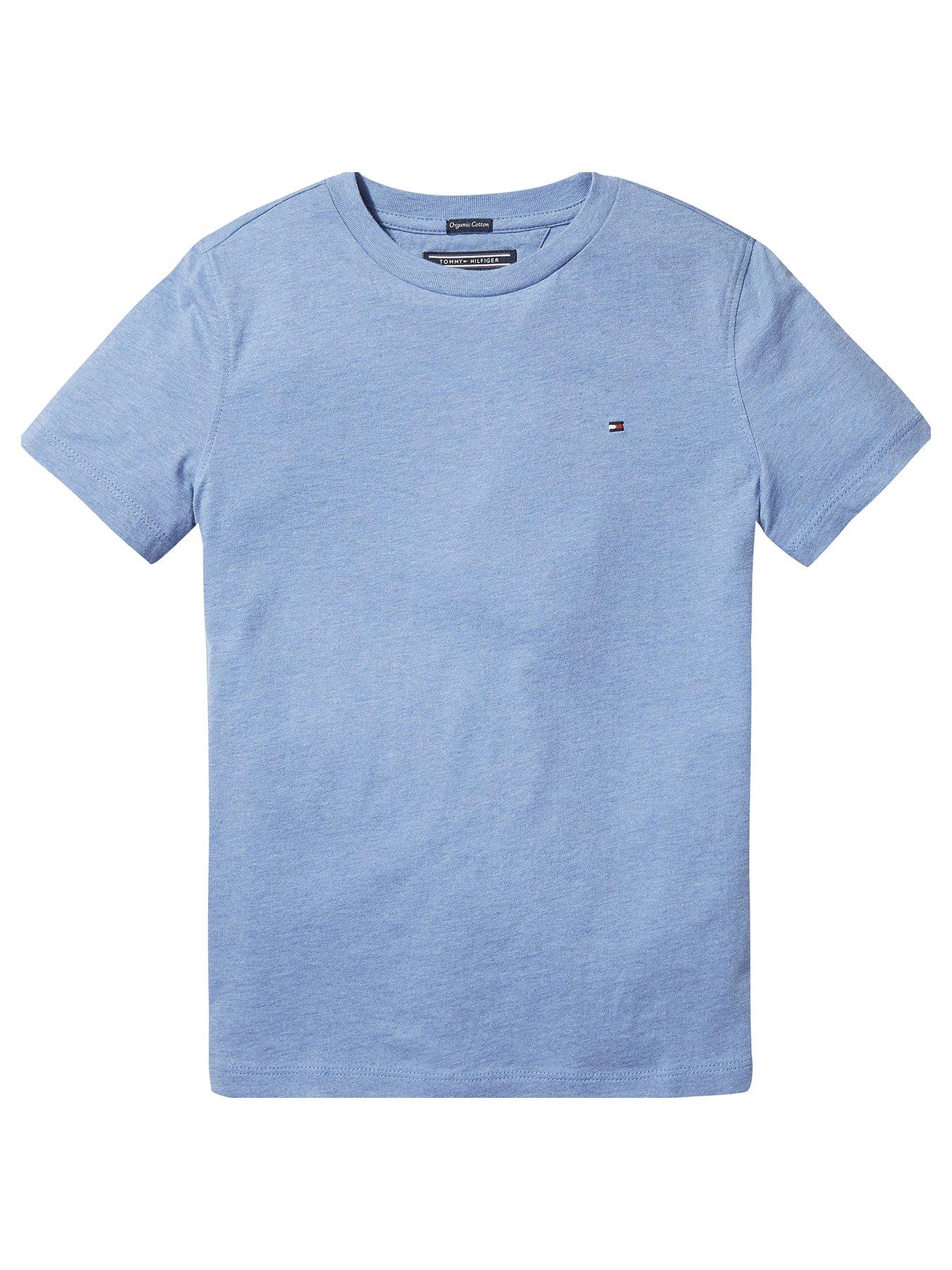 Tommy Hilfiger Boys Essential Flag T Shirt, Blue, Size 4 Years