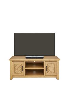 Ideal Home Ready Assembled Parquet TV Unit - fits up to 55 inch TV