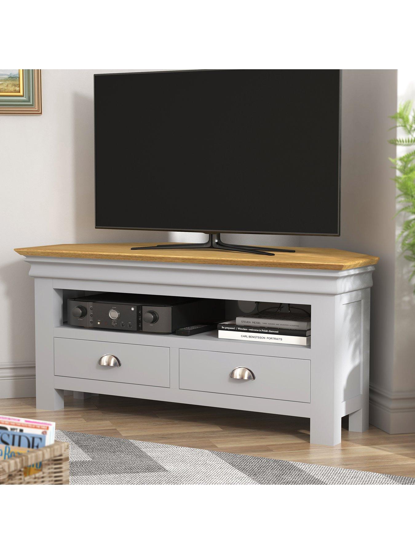 Very Home Seattle Ready Assembled Corner TV Unit fits up to 46 inch