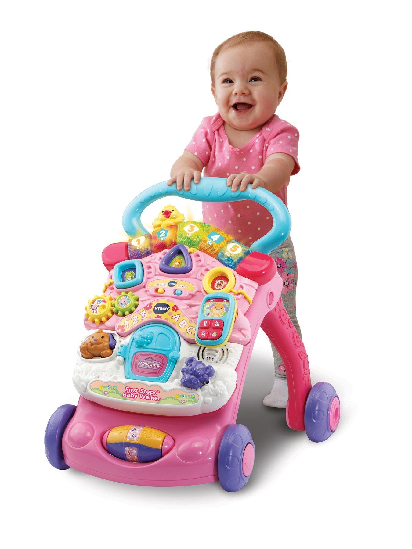 First steps store baby walker pink