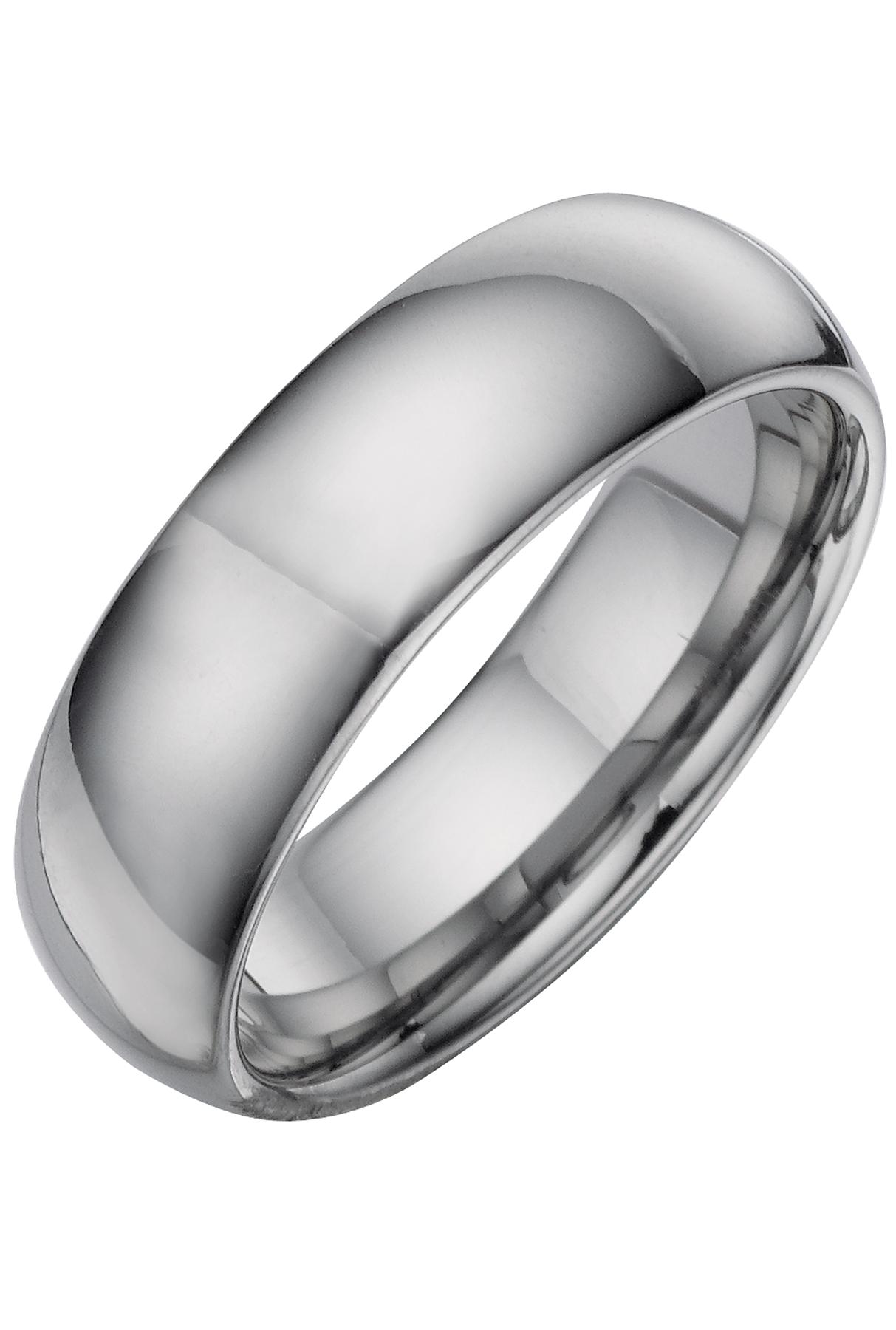 Product photograph of 7mm Tungsten Court Wedding Ring from very.co.uk