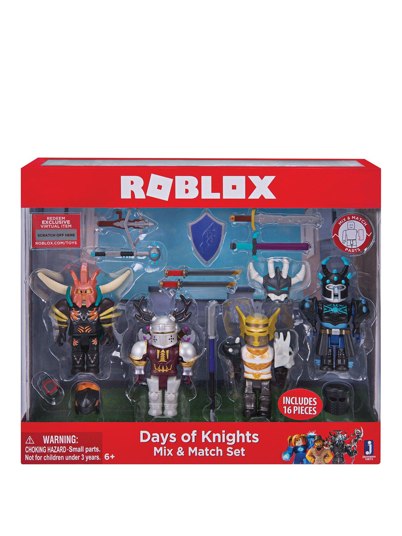 Roblox Roblox Build A Figure Days Of Knights Very Co Uk - roblox 4 pcs action figures knights character pack in box kid s