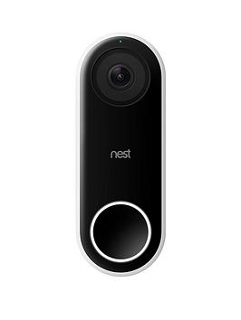 Product photograph of Google Nest Hello Video Doorbell from very.co.uk