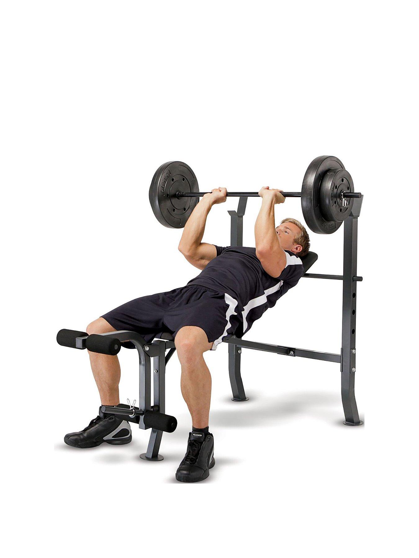 Marcy Standard Bench With 36kg Weight Set Very Co Uk