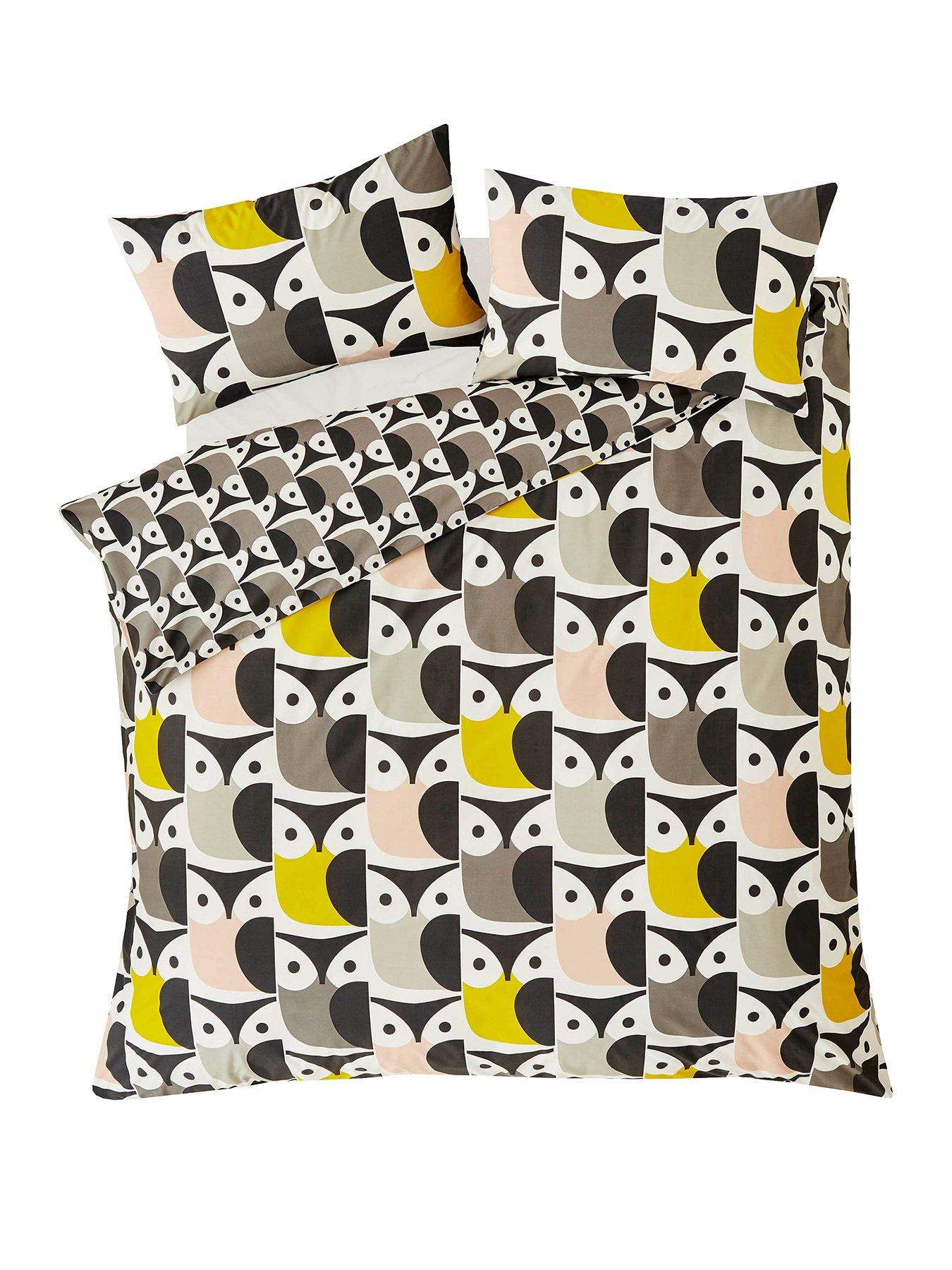 Orla Kiely House Big Owl Cotton Duvet Cover Very Co Uk