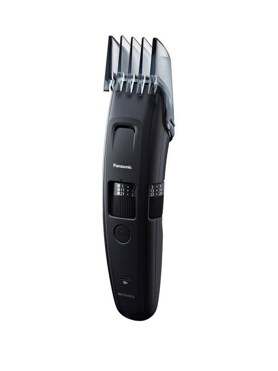 front image of panasonic-er-gb86-wet-and-dry-beard-trimmer-with-long-beard-attachment