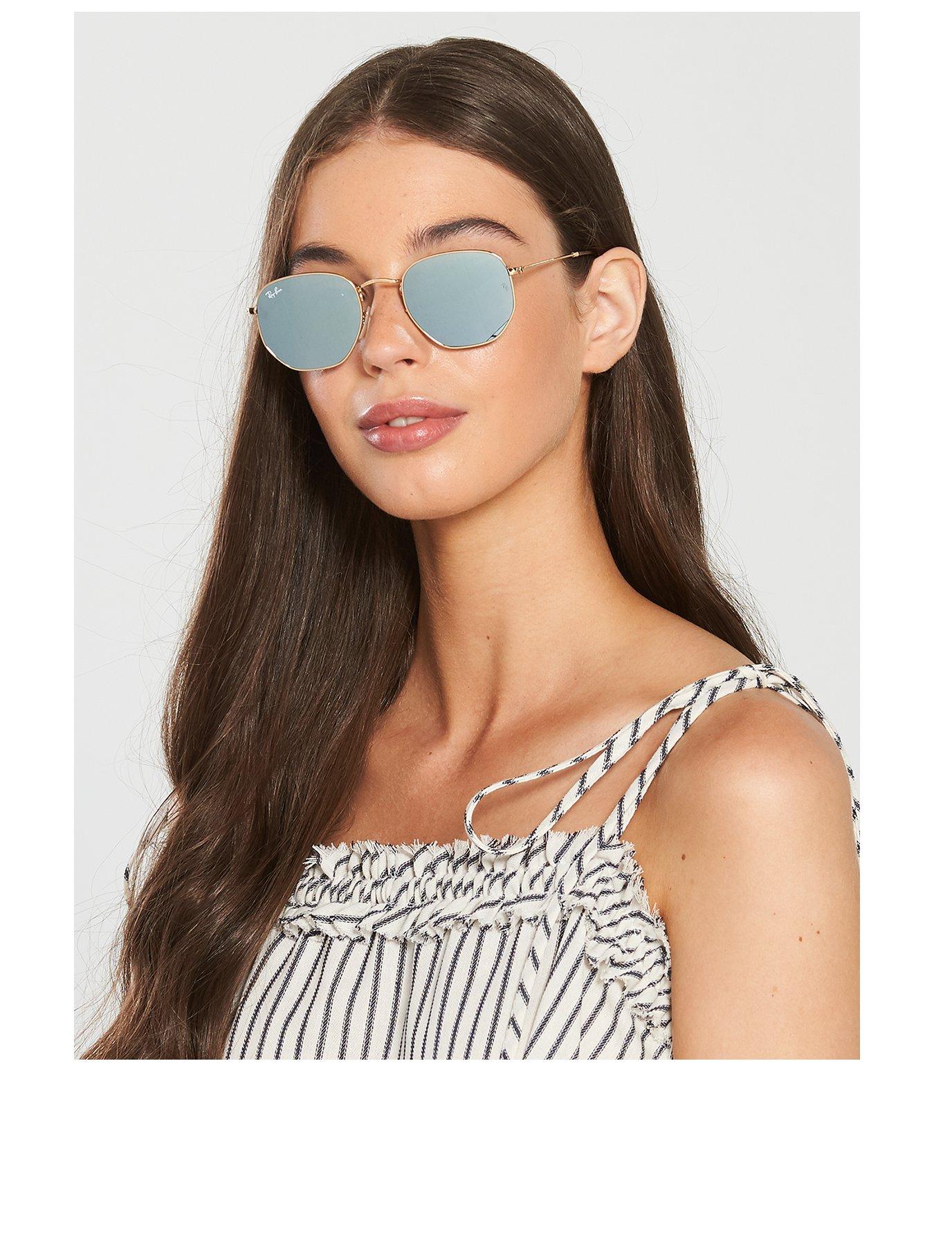 Image 2 of 5 of Ray-Ban Hexagonal Sunglasses -&nbsp;Gold