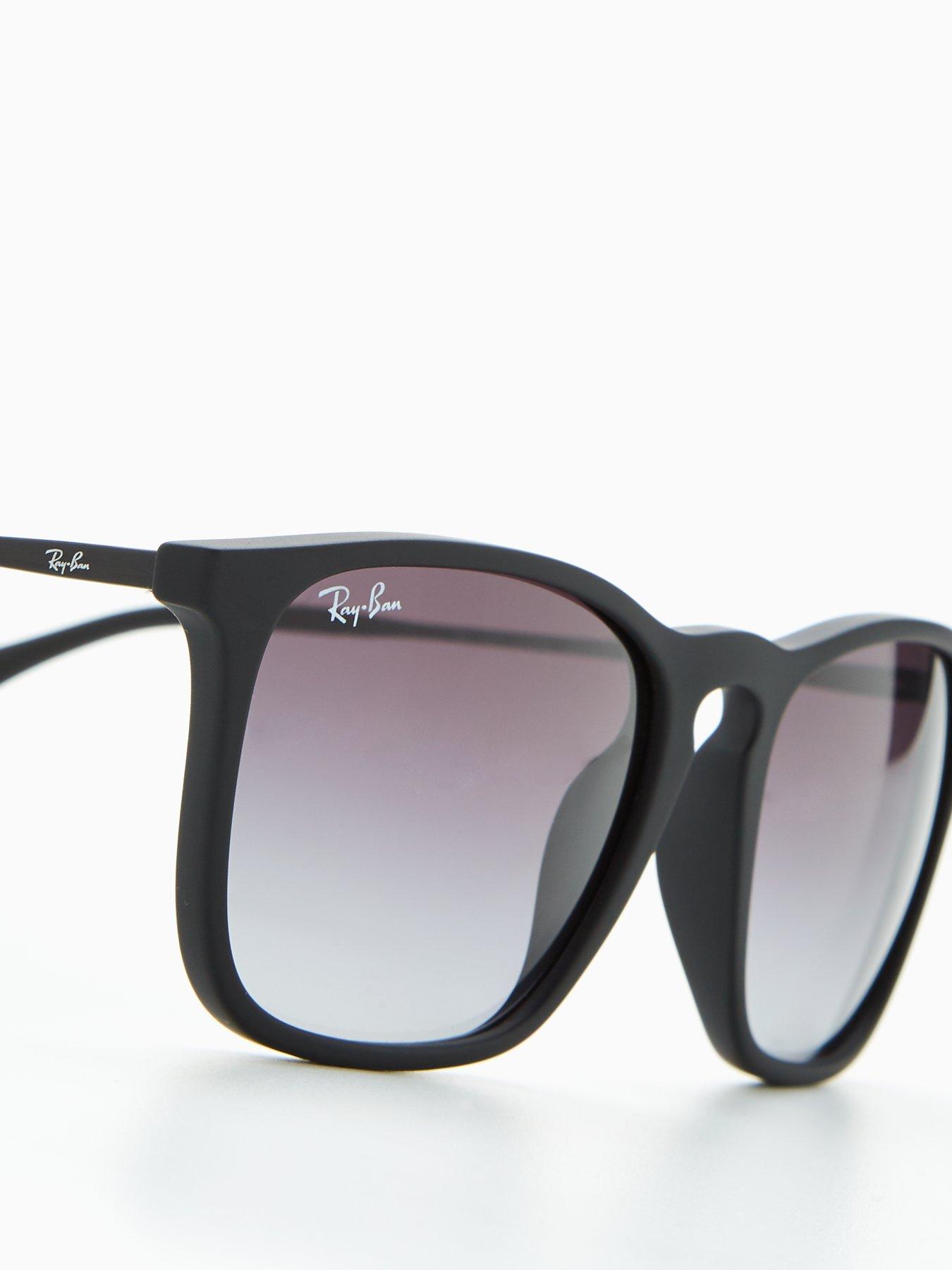 Image 3 of 5 of Ray-Ban Chris Square Sunglasses -&nbsp;Rubber Black