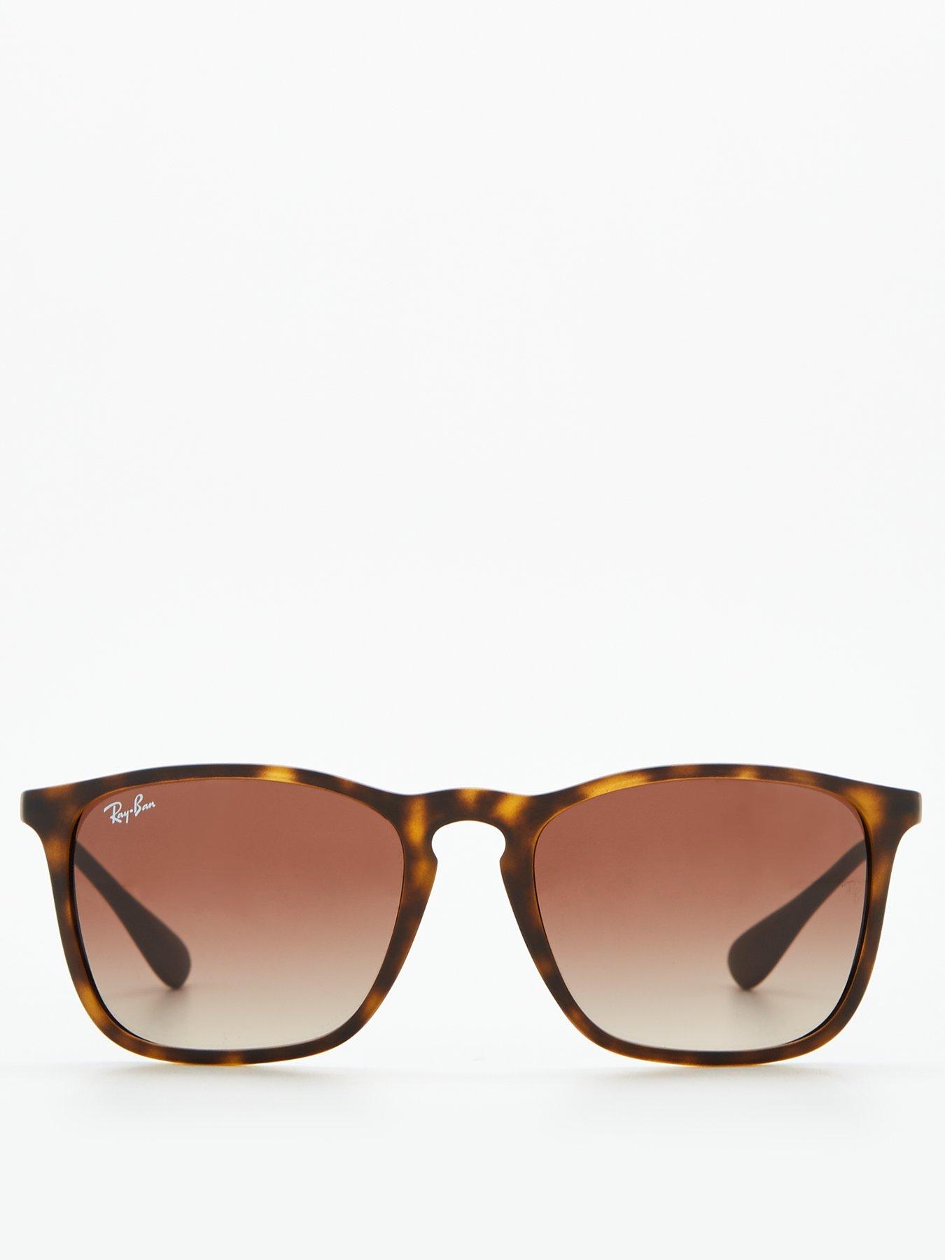 Image 3 of 4 of Ray-Ban Chris Square Sunglasses - Rubber Havana