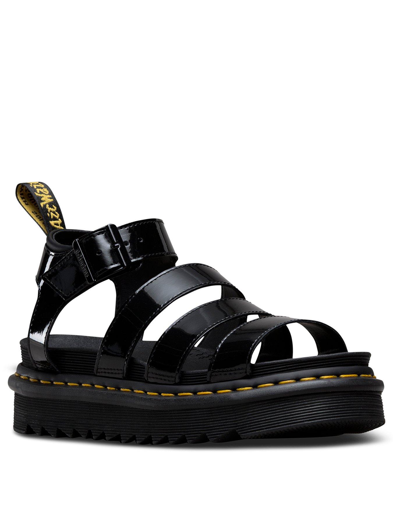 dr martens blaire sandals black