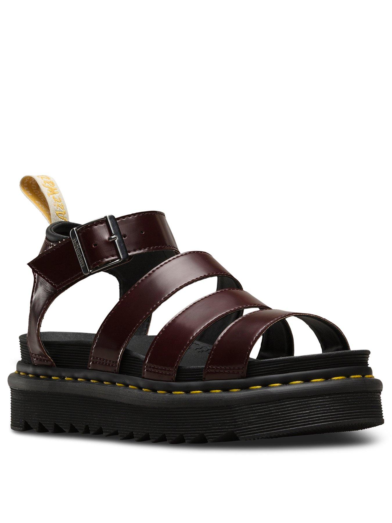 tan dr marten sandals