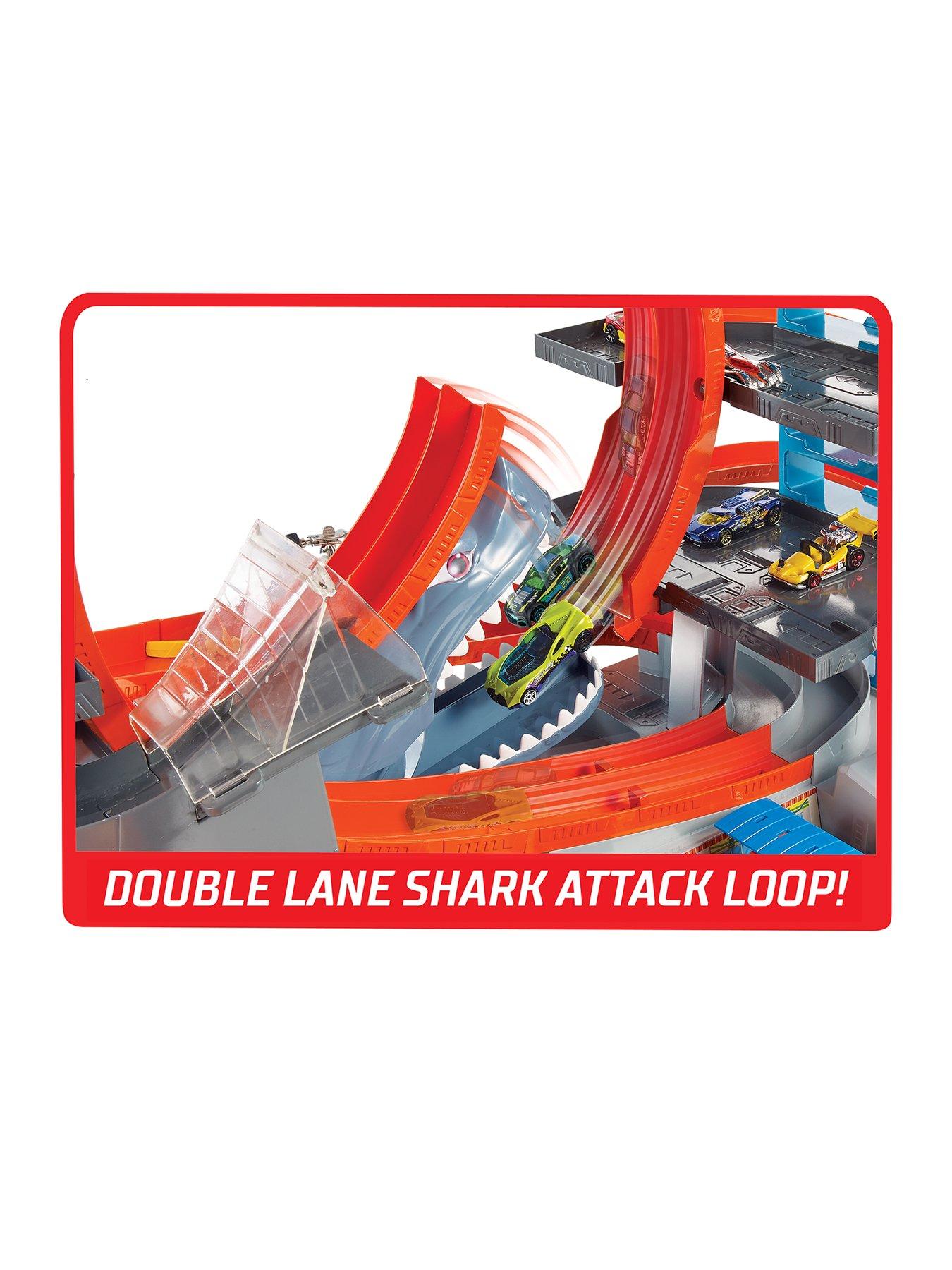 hot wheels city garage with shark