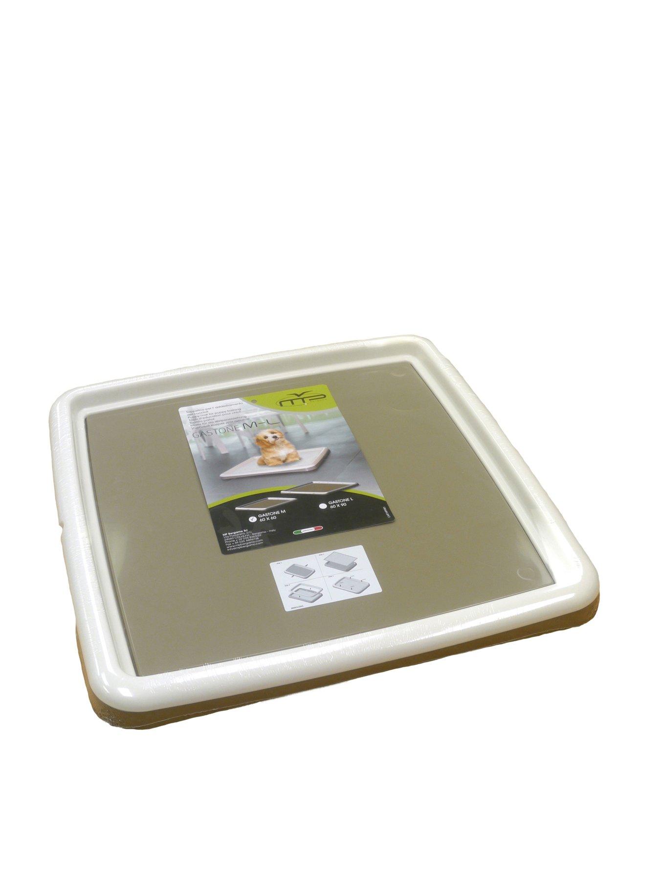 Basics Trainingsmathouder voor Honden, Stevige Sluitingen, Extra Dik en Antislip, Gerecycled Kunststof, 61cm, Maat S, Wit en Zwart