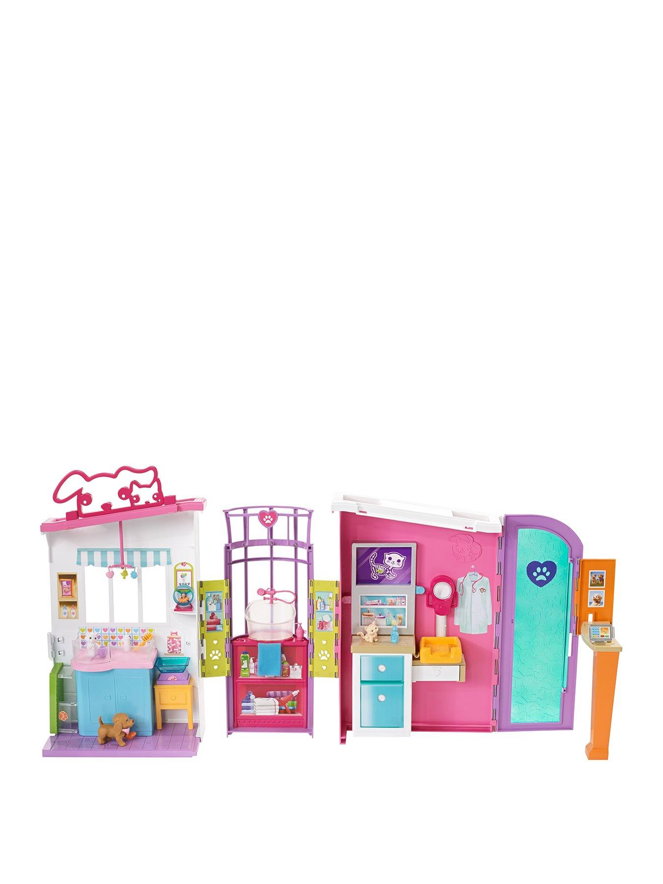 barbie pet care playset