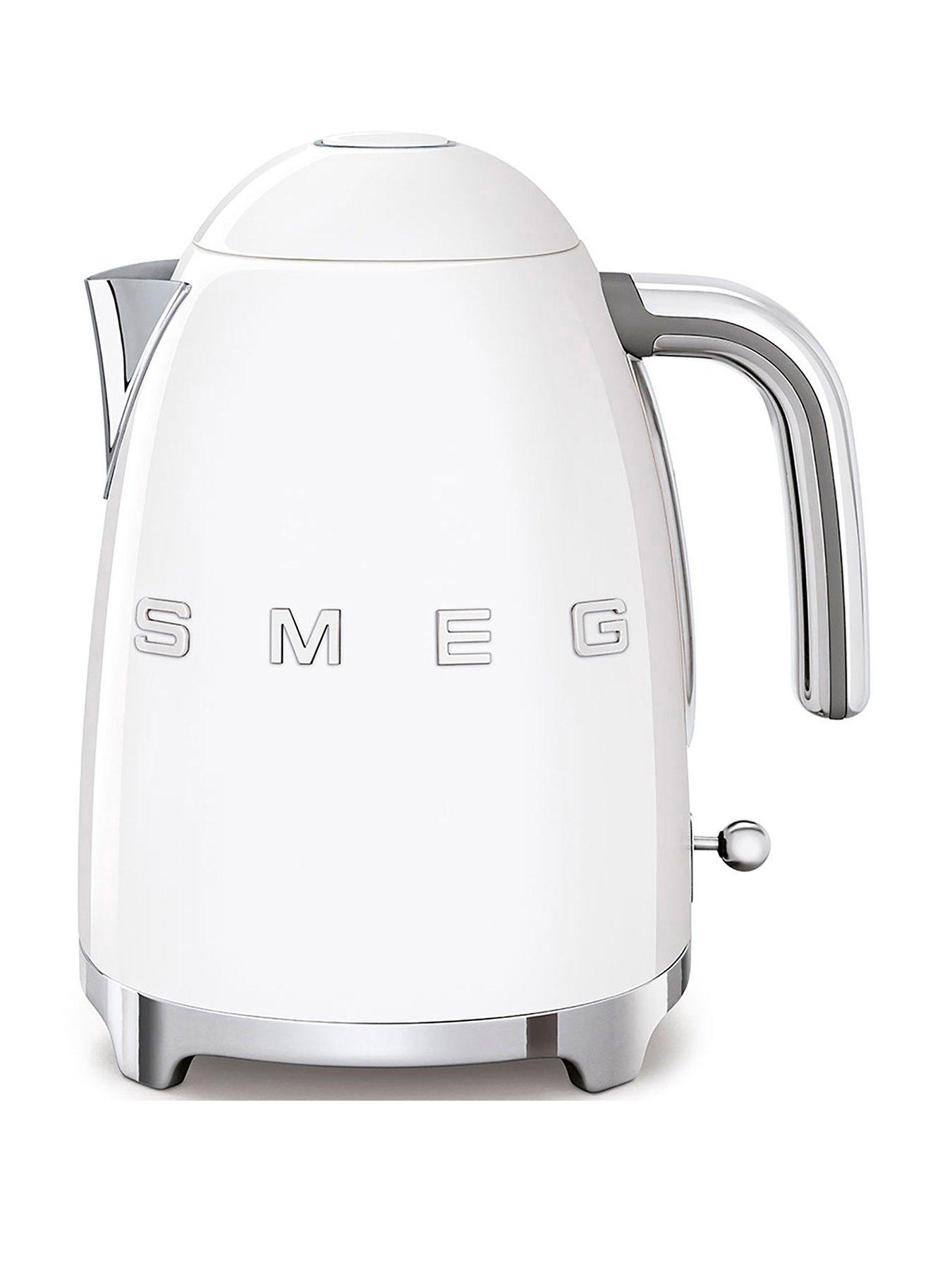 Product photograph of Smeg Klf03 Retro Style Jug Kettle 300w 1 7l - White from very.co.uk