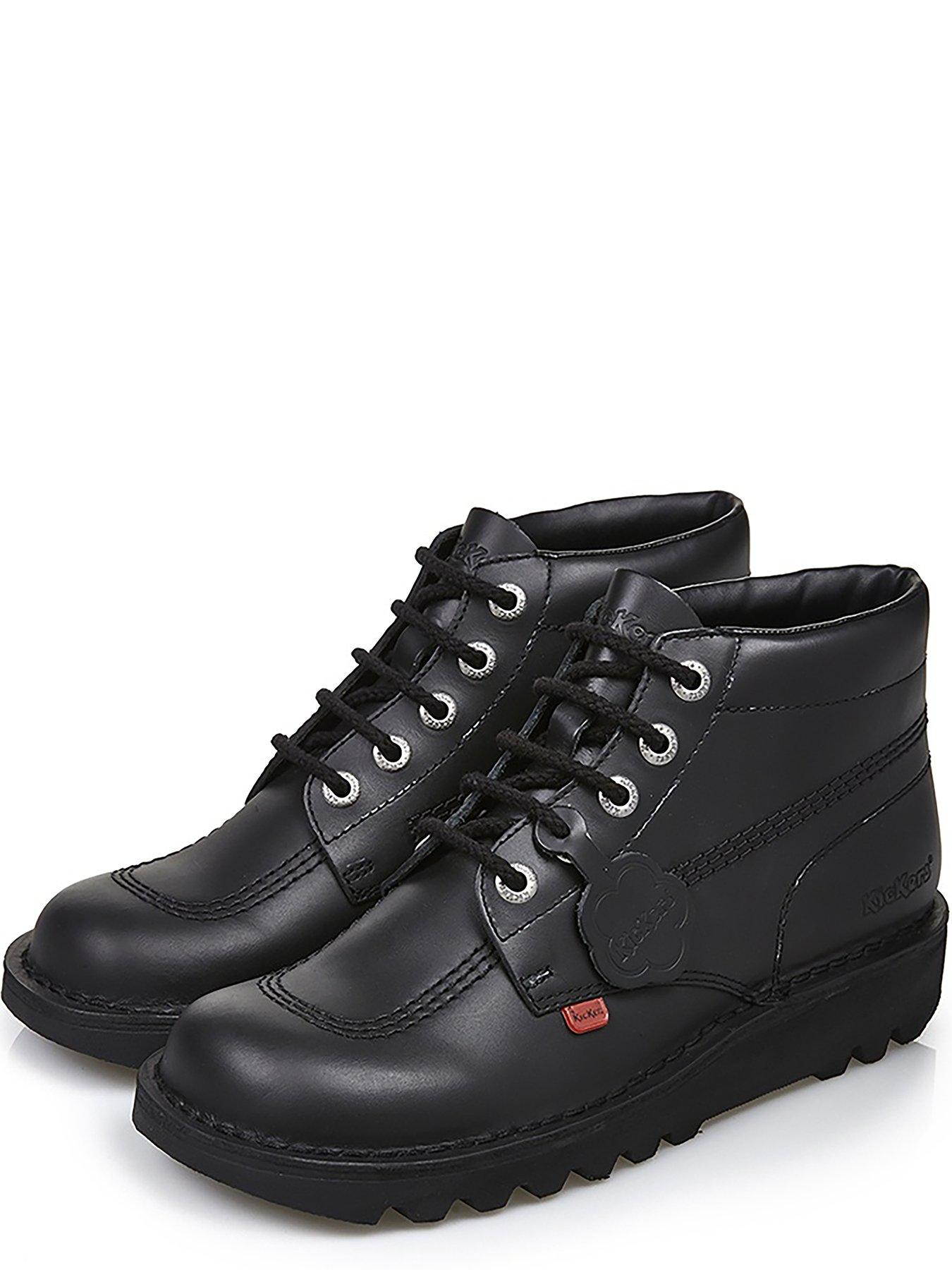 black kickers boots