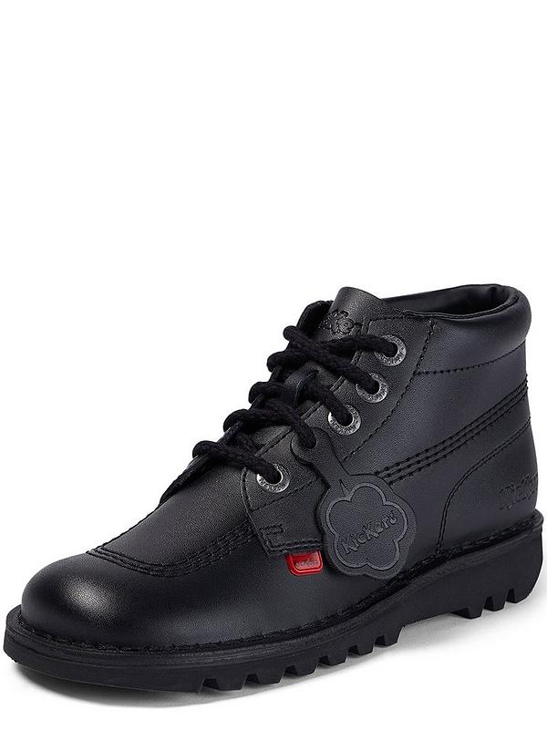 Kickers Kick HI Ladies/Womens Black Leather Ankle Boots UK Sizes 3/4/5 