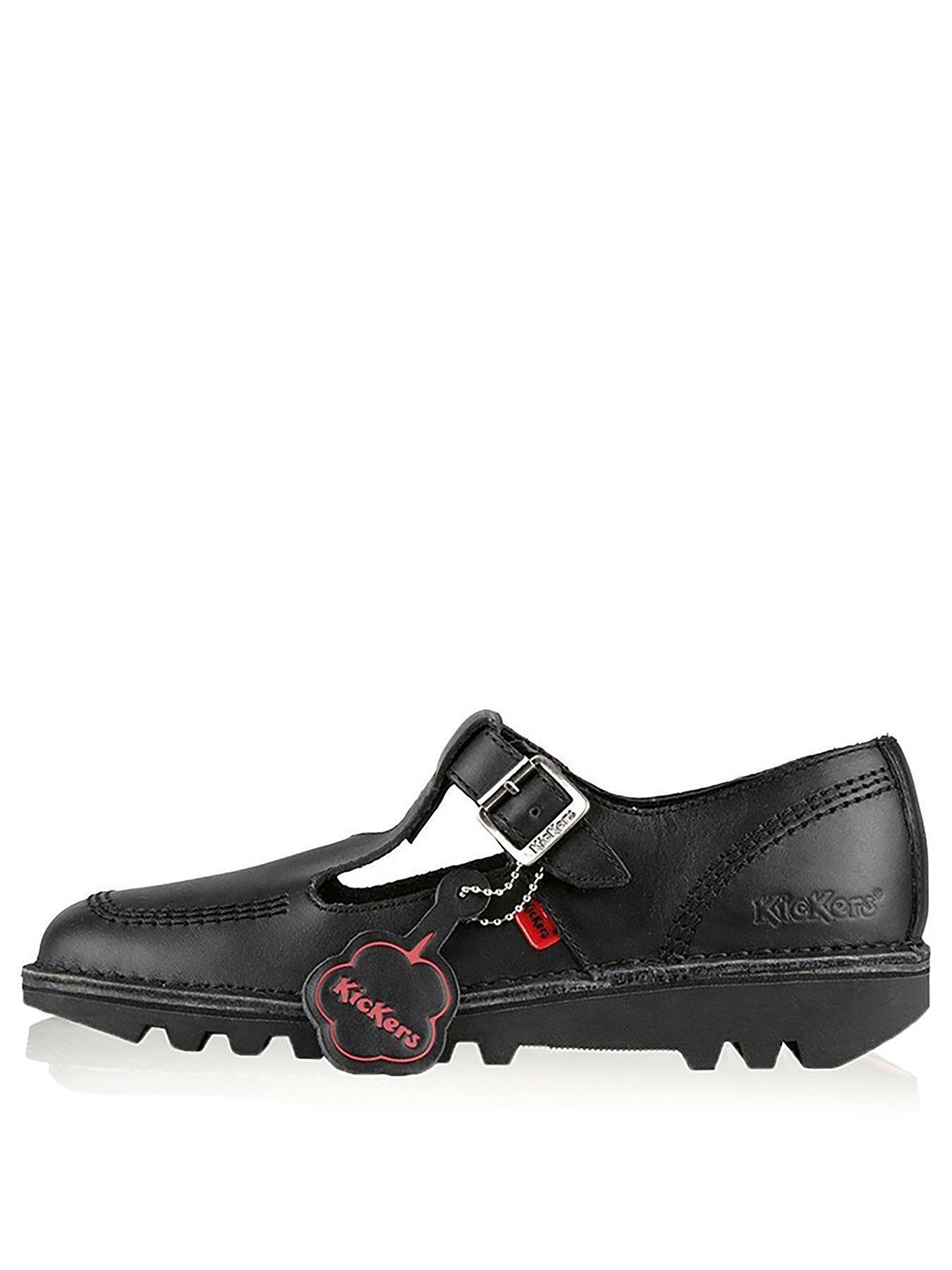 undefined Kick Lo Aztec Leather Flat Shoe - Black