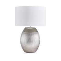 Silver Glitter Table Lamp