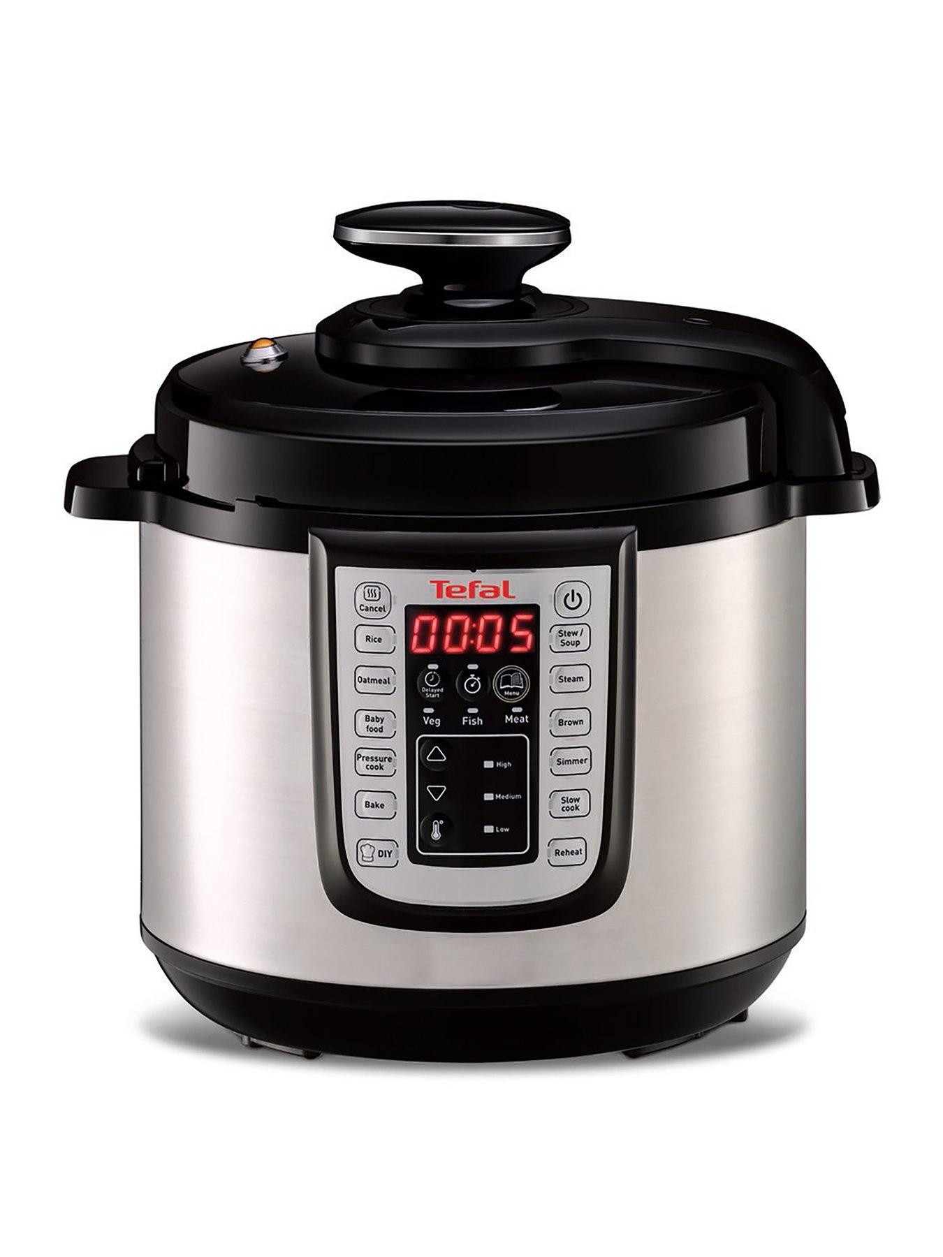 Image 1 of 7 of Tefal All-in-One&nbsp;CY505 Pressure Cooker 6L - Black and&nbsp;Stainless Steel