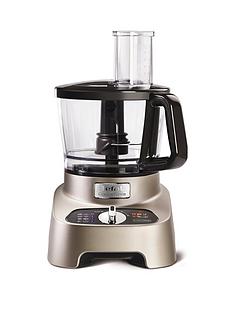 Tefal DO824H40 DoubleForce Pro 1000W Multifunction Food Processor - Premium Silver and Chrome