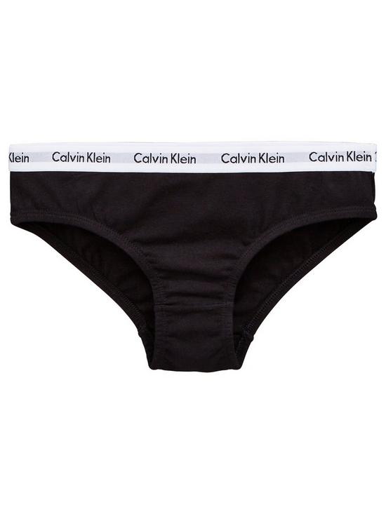 back image of calvin-klein-girls-2-pack-bikini-briefs-whiteblack