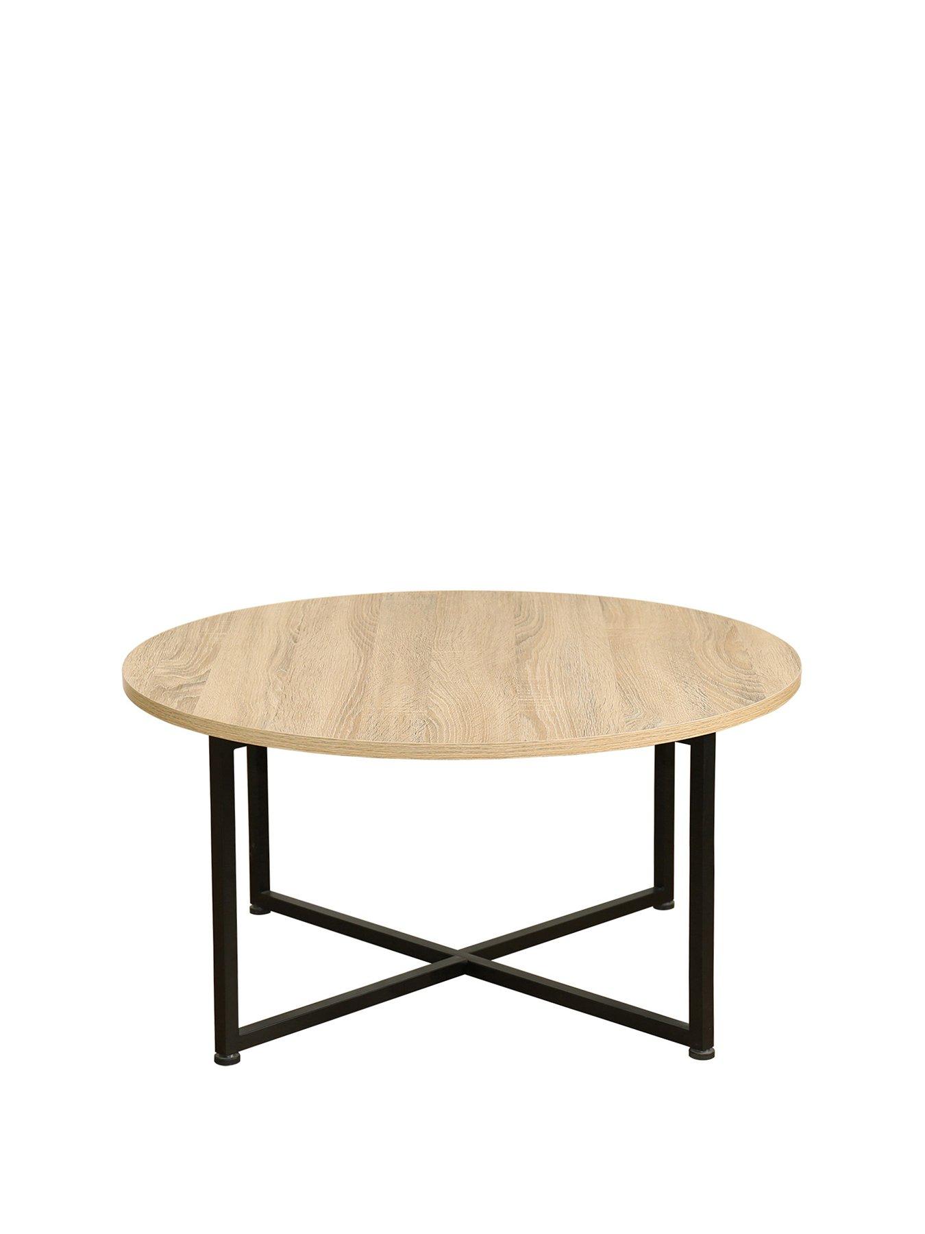 Telford Industrial Round Coffee Table Very Co Uk