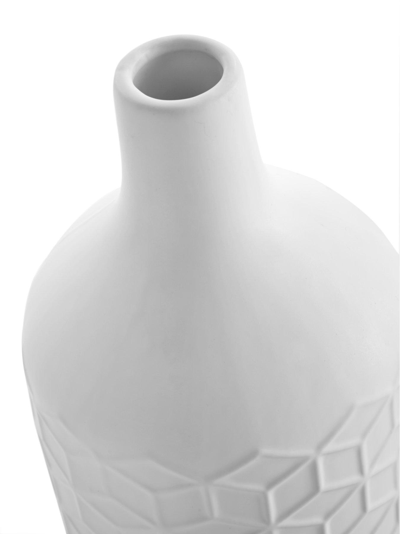 Image 3 of 4 of Very Home Set Of 2 Matt White Vases
