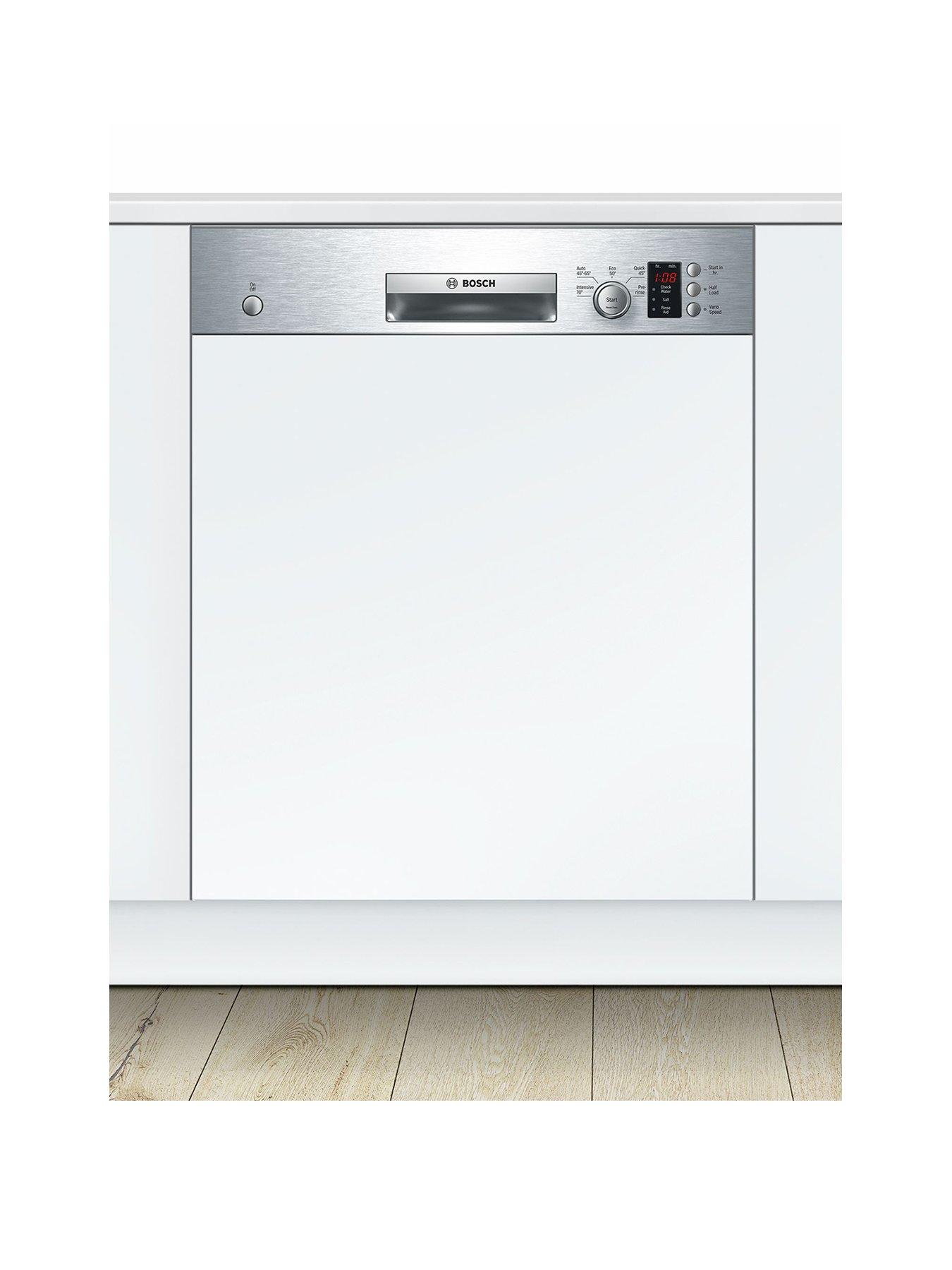 Bosch Serie 4 Smi50C15Gb 12-Place Setting Semi Integrated Dishwasher With Activewater&Trade; Technology