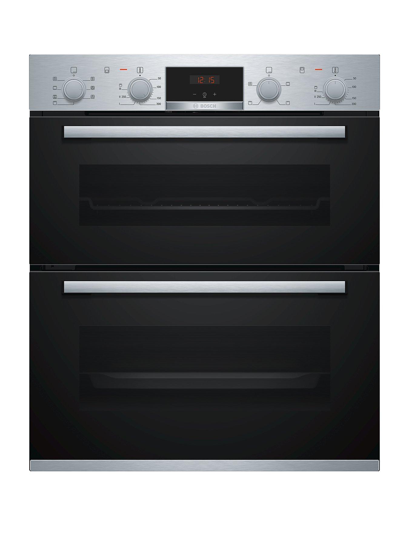 Bosch Serie 4 Nbs533Bs0B Built-Under Electric Double Oven With 3D Hotair – Stainless Steel