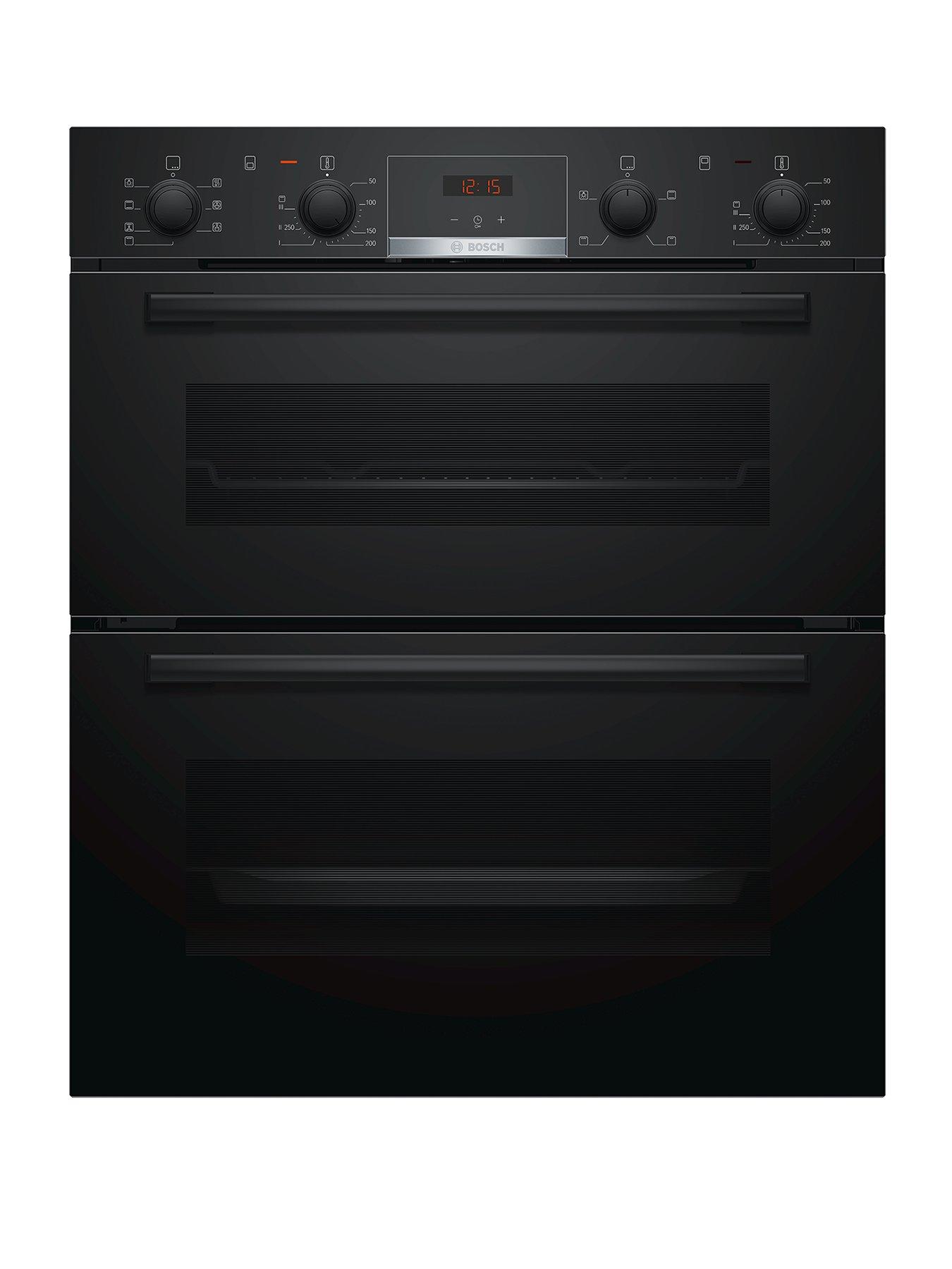 Bosch Serie 4 Nbs533Bb0B Built Under Double Oven – Black