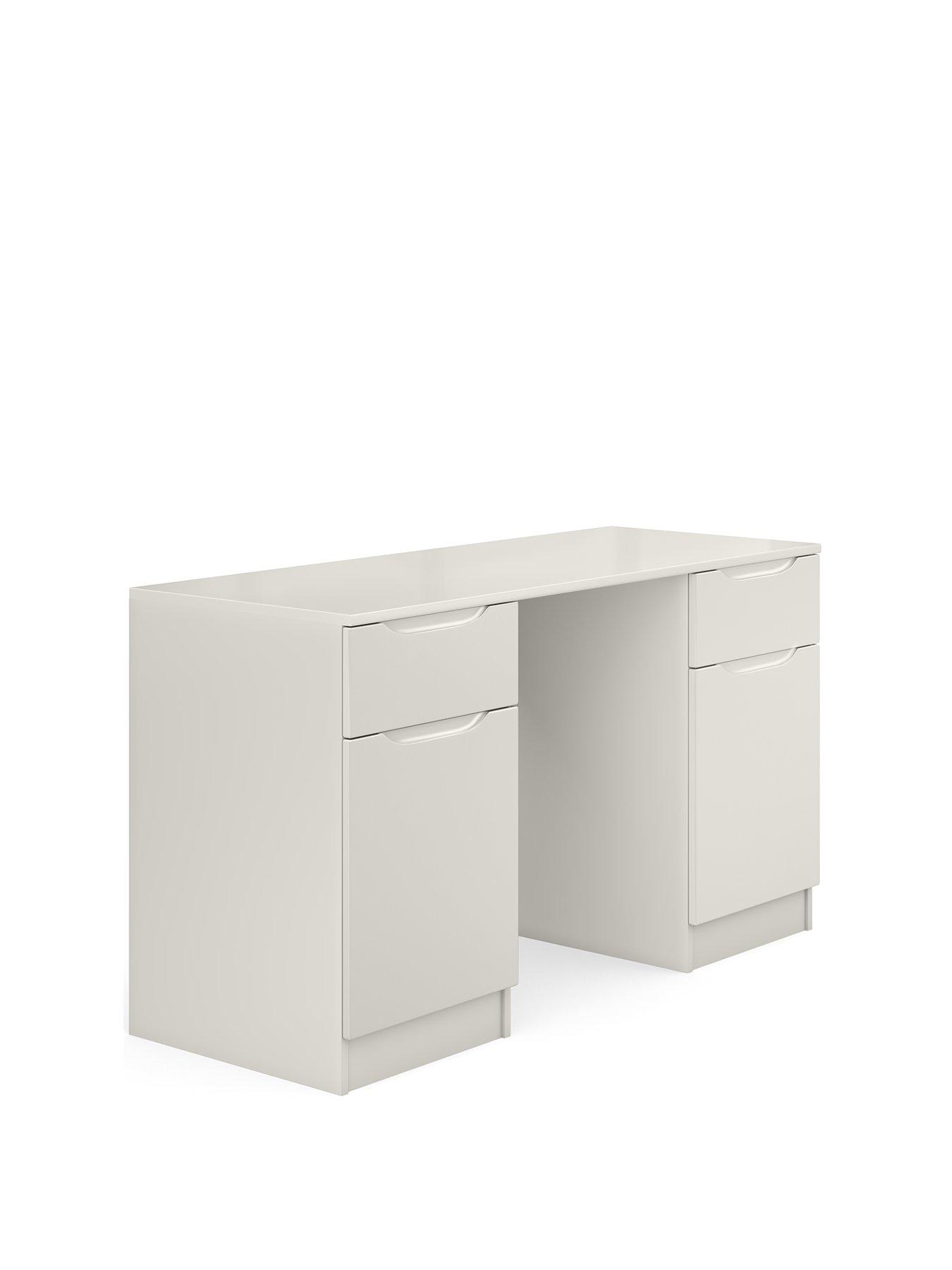 Image 3 of 5 of One Call Monaco Desk - Gloss Light Grey