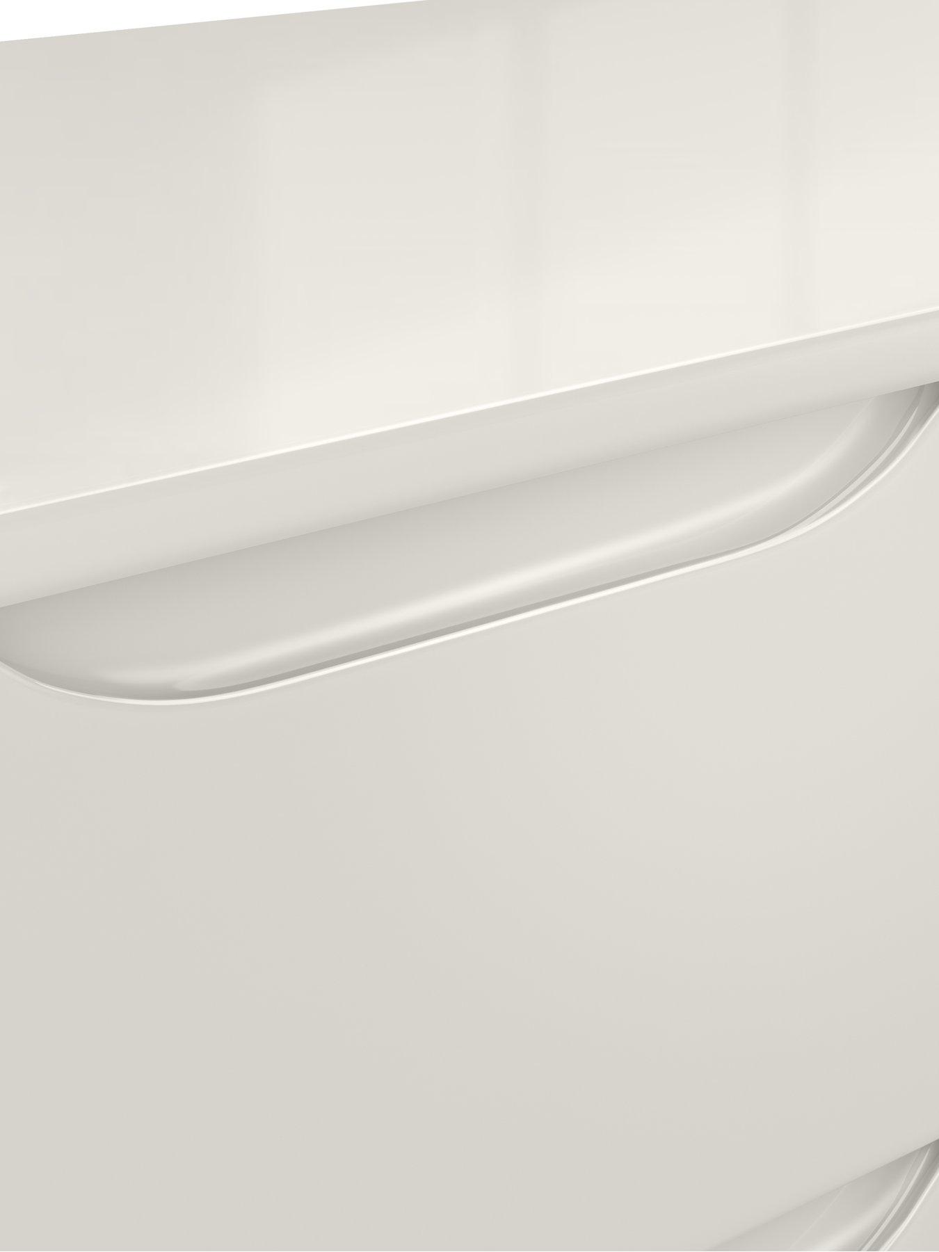Image 5 of 5 of One Call Monaco Desk - Gloss Light Grey