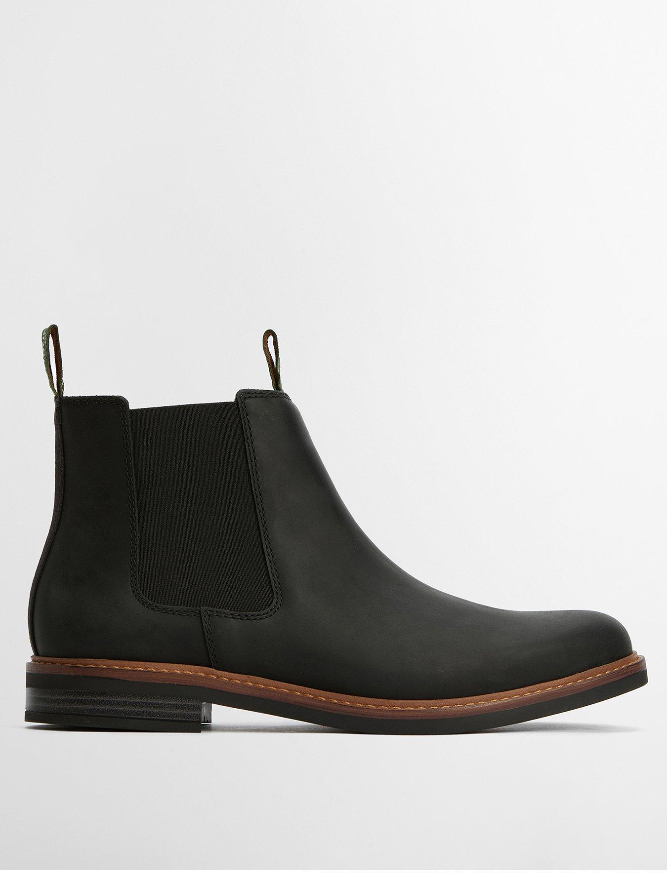 Barbour Farsley Chelsea Boot - Black, Black, Size 6, Men