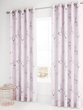 Product photograph of Catherine Lansfield Enchanted Unicorn Eyelet Curtains from very.co.uk