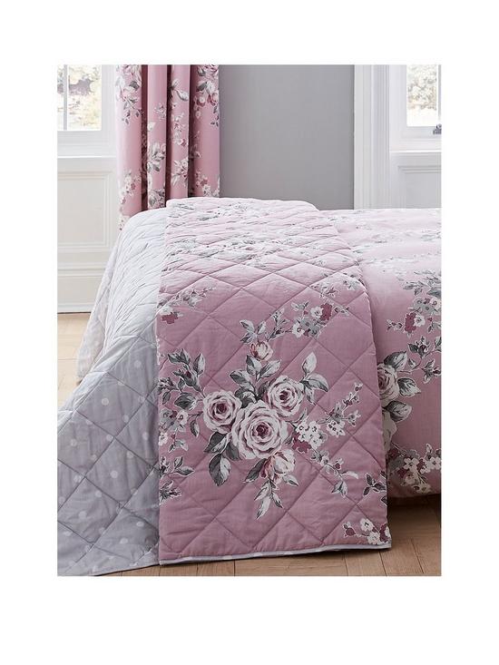 stillFront image of catherine-lansfield-canterbury-bedspread-throw-heather