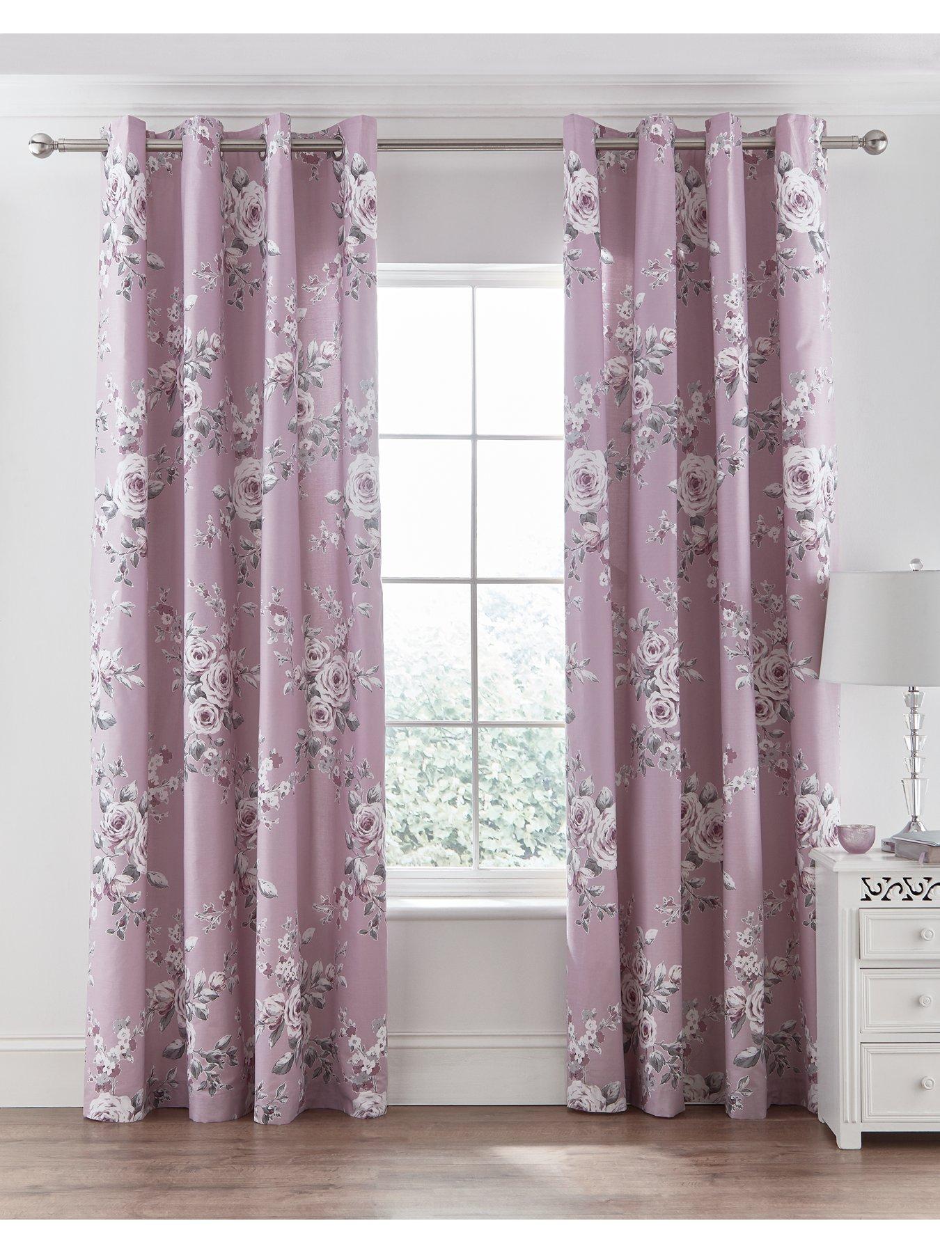 Catherine Lansfield Canterbury Eyelet Curtains Very Co Uk