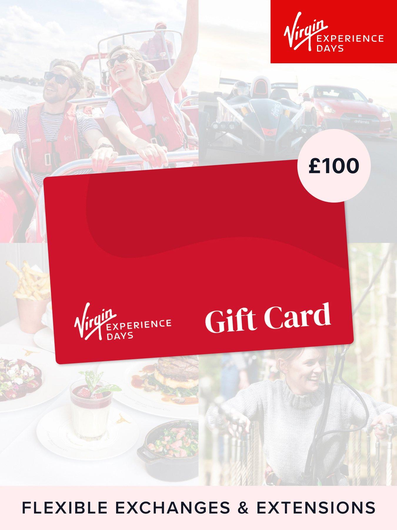 Virgin Experience Days £100 Gift Card - Valid for 12 Months