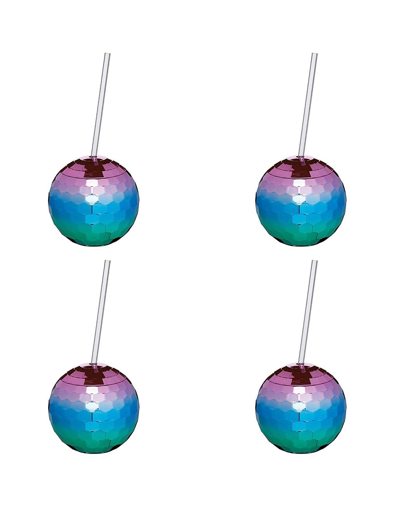 Product photograph of Kitchencraft Barcraft Set Of 4 Disco Drinks Ball Cocktail Cup from very.co.uk
