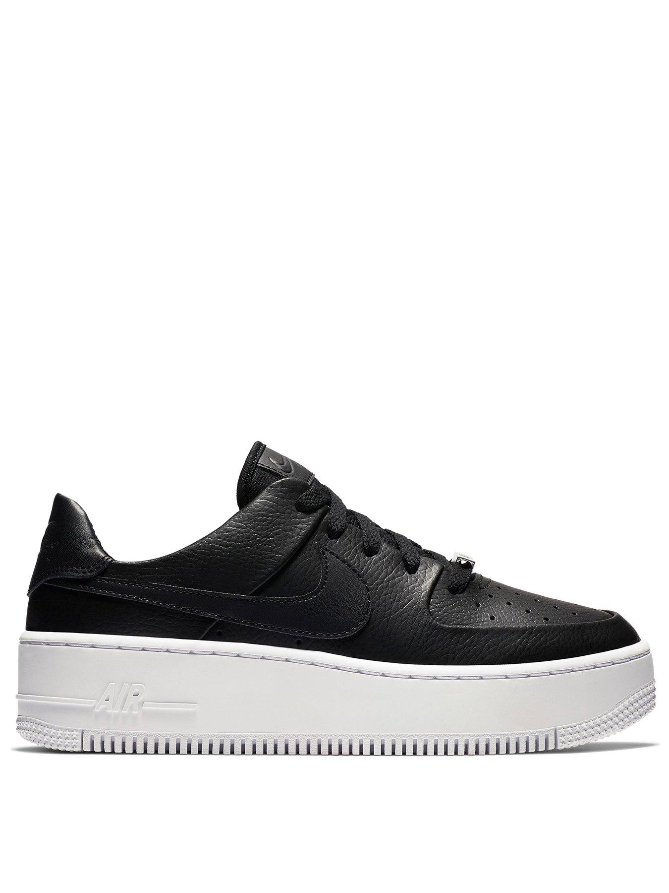 nike air force 1 platform black